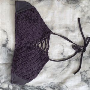 Purple bikini top